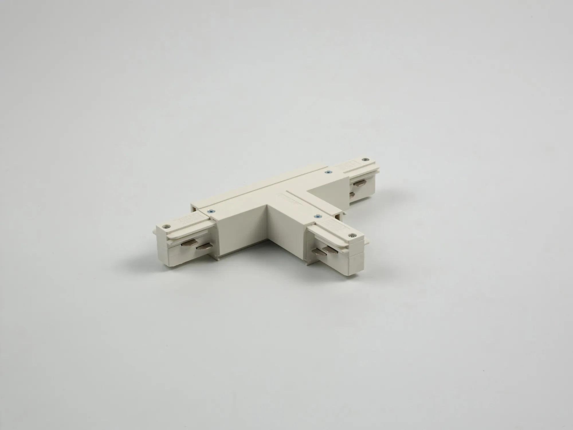 T Coupler With Feeding Option 3 Circuit Surface Mounted Track Earth Outside Right 555 1 1214 1  Eutrac 3 Circuit Surface-White